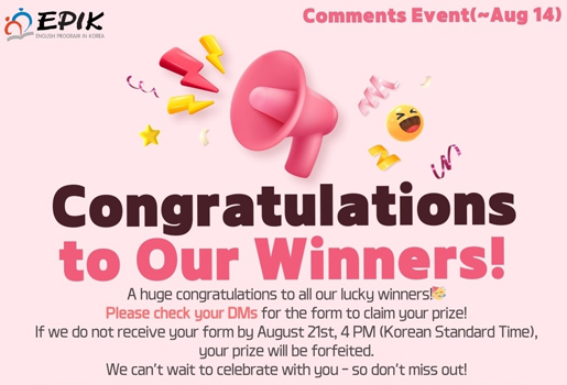 Congratulations to Our Winners!